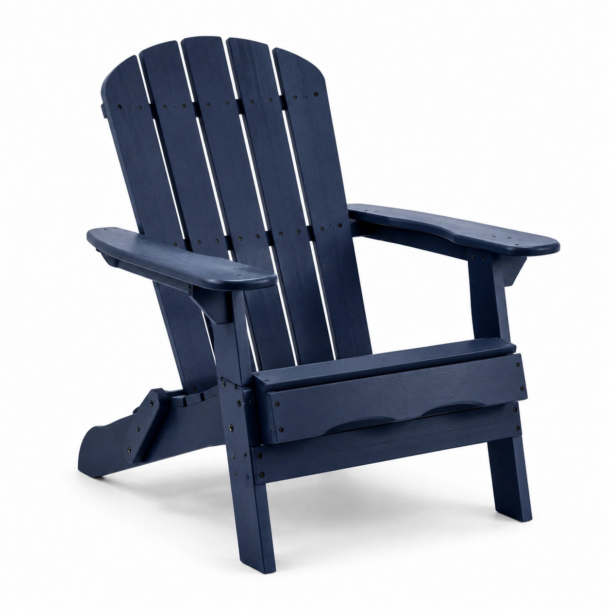 Chaise Adirondack en bois massif bleu marine