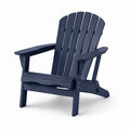 Chaise Adirondack en bois massif bleu