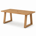 Table de jardin en bois de teck 200 cm x 100 cm