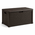 Coffre de rangement en plastique marron marron 120x45x60 cm