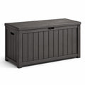 Coffre de rangement en plastique gris 117x45x57 cm
